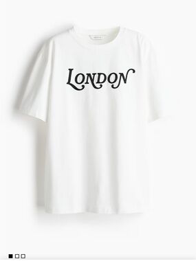 NWT H&M EDITION Beaded ‘London’ T-shirt